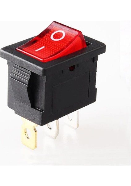 3 Pin Anahtar Ledli Kcd1 Rocker Switch Mini Buton On / Off 10A