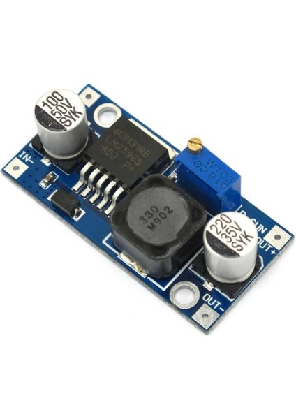 LM2596 35V 3A Güç Kaynağı Besleme Modülü Voltaj Düşürür Ayarlanabilir Dc Çevirici