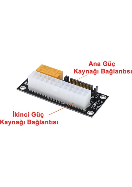 24 Pin To 4 Pin Sata 2 Atx Güç Kaynağı Birleştirici ADD2PSU Maden