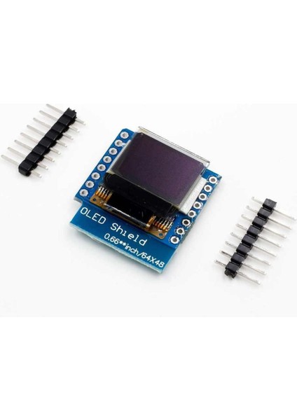 Wemos D1 Mini OLED Shield Modül 64X48 Pixel LCD Wireless Wifi Iot