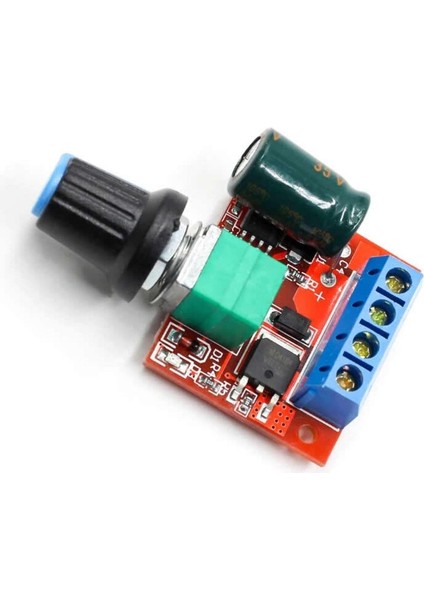 5V / 35V 5A Mini Dc Motor Sürücü Hız Kontrol Devresi 0-100% Pot Kontrollü Pwm Dc LED Dimmer