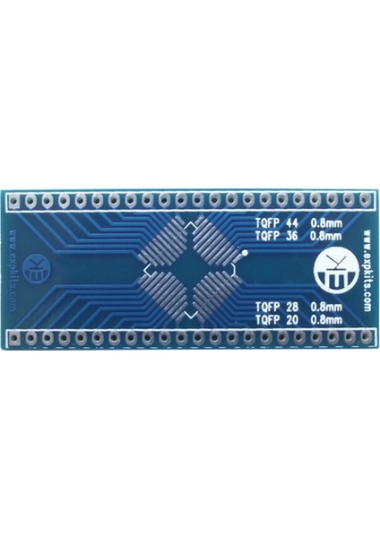 0.8mm Tqfp Pcb TQFP20 TQFP28 TQFP36 TQFP44 Entegreler Için Dip Çevirici Pcb