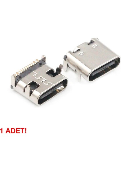 Type-C USB Soket 16 Pin Smd USB 3.1 Cep Tel Elektronik Cihaz USB Port Konnektör Şarj Soketi Dişi