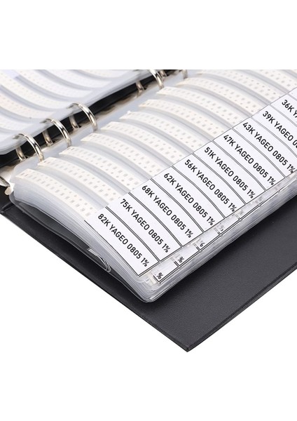 4250 Parça Smd 0805 Direnç Seti Kitabı 1% Sample Book