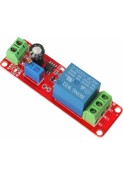 Dc 12V NE555 Zaman Gecikmeli Röle Modülü? 0 / 10 Saniye Süre Ayarlanabilir 220V 10A Anahtar