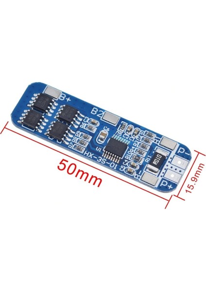 3s 10A Bms Lityum Li-Ion Batarya Koruma Kartı - 18650 Li-Ion Lipo