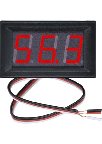 0.56 Inch Dc 0-100V Digital Kırmızı Voltmetre 3 Telli Panel Tip