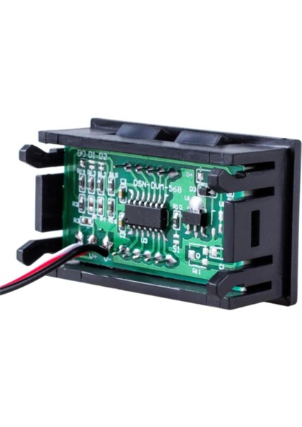0.56 Inch Dc 0-100V Digital Kırmızı Voltmetre 3 Telli Panel Tip