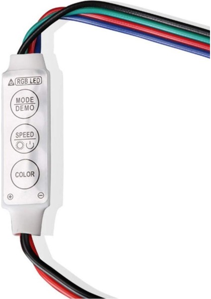 3 Tuşlu Rgb LED Dimmer Dc 12V 3A Renk Hız Parlaklık Ayarı Ortak Anot 20 Renk 19 Mod Hafıza 5050 fırsatları