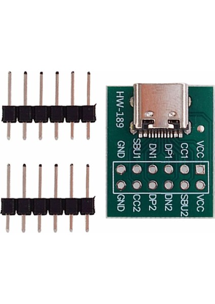 USB Type C To Dip Pcb 12 Pin Adaptör Kart