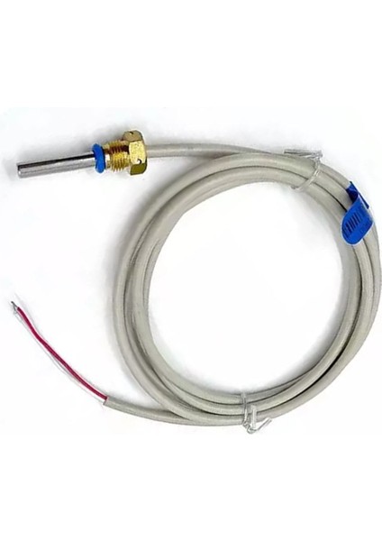 PT1000 Sıcaklık Sensörü 0C/105C Çelik Isı Probu 1.5 Metre IP68 Su Geçirmez Isıtıcı Fırın Kazan