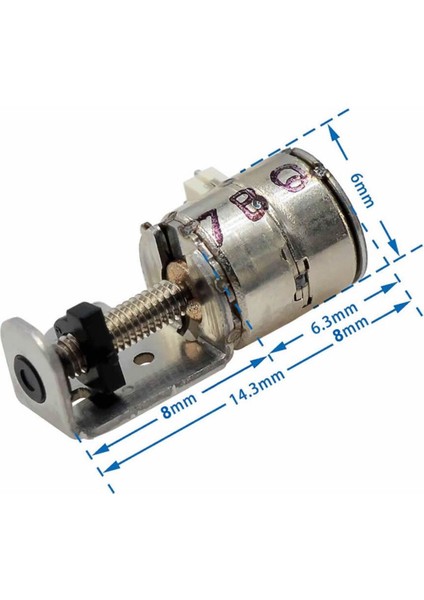 Micro Step Motor Slider Mini Micro Iki Fazlı Dört Telli Minyatür Kayar Vidalı Step Motor