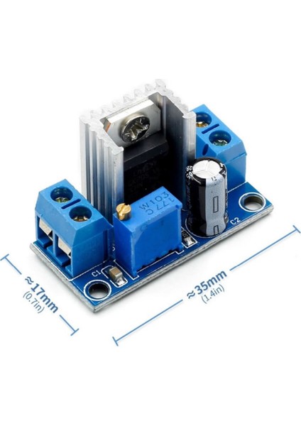 LM317 Modül Dc Lineer Regulatör 2A Voltaj Düşürücü
