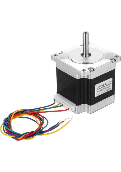 23HS5628 Nema 23 Step Motor 1.26NM 2.8V 2.8A D Mil 2 Faz 1.8 Derece 200 Adım 3D Yazıcı Printer