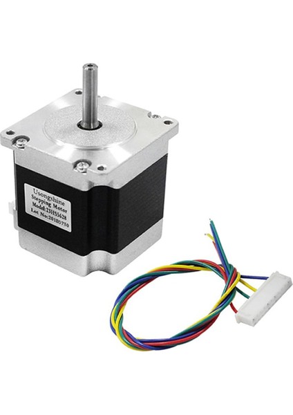 23HS5628 Nema 23 Step Motor 1.26NM 2.8V 2.8A D Mil 2 Faz 1.8 Derece 200 Adım 3D Yazıcı Printer