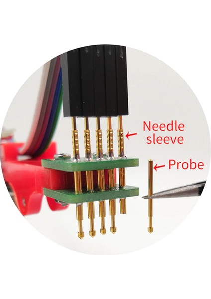 5 Pin Programlama Aparatı 2.54MM Pogo Pin Yaylı Mandal Klips Seri Üretim Entegre Arm fırsatları