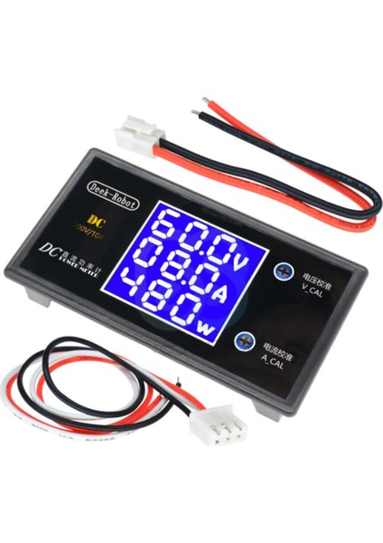 Dc 0-100V 10A Digital Voltmetre Ampermetre ve Wattmetre Deekrobot 0-1000W Mavi LCD modelleri