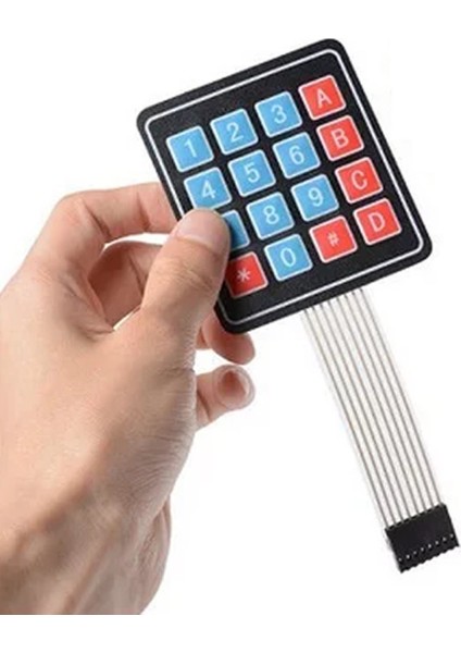 4 x 4 Matrix Membran Keypad 16 Buton Tuş Takımı Keyboard Klavye Alarm Şifre Kilit