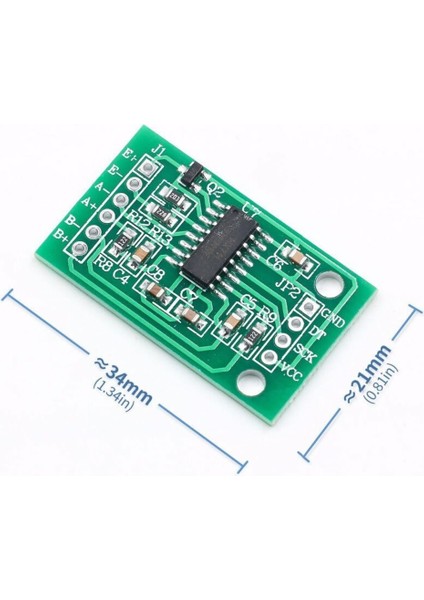 HX711 Çift Kanal Ağırlık Sensör Modülü Basınç Tartı Load Cell 24BIT Adc 128X Kazanç Pga Yükseltici