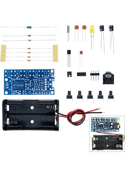 Demonte HEX3653 Stereo Fm Radyo Alıcı Modül Elektronik Eğitim Kiti Dc 1.8V-3.6V Kablosuz Dijital