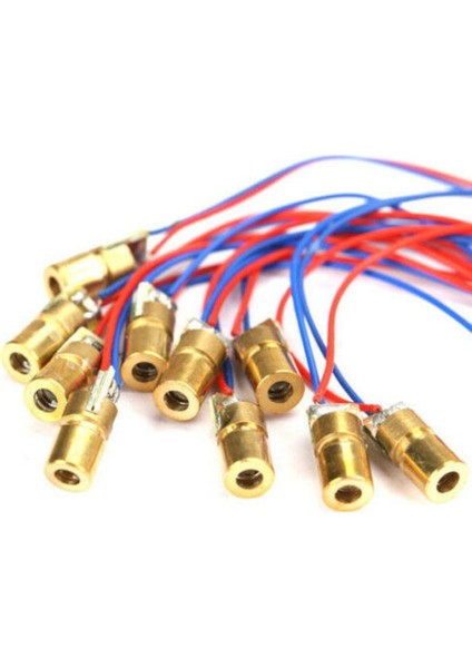 Kablolu Kırmızı Nokta Lazer Modül Metal Kafa 15M Mesafe Diyot