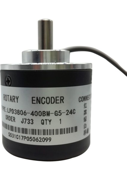 LPD3806-400BM-G5-24C 400 Pals Optik Enkoder Dc 5V-24V Rotary Ab 2 Faz Motor Hız Yön Açı Mesafe Konum