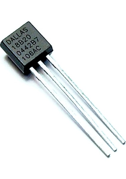 DS18B20 Sıcaklık Isı Sensörü Dijital Termometre Ic -55C 125C To-92 -0.5c Hassasiyet 9/12 Bit Adc