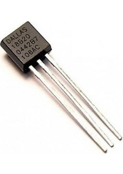 DS18B20 Sıcaklık Isı Sensörü Dijital Termometre Ic -55C 125C To-92 -0.5c Hassasiyet 9/12 Bit Adc