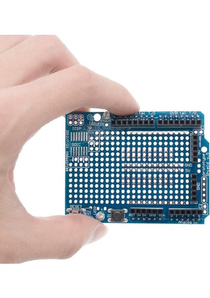 Arduino Proto Shield V5 SYB170 Mini Breadboard Uno R3 Alt Kart Prototip Genişleme Kartı 2 LED fiyatları