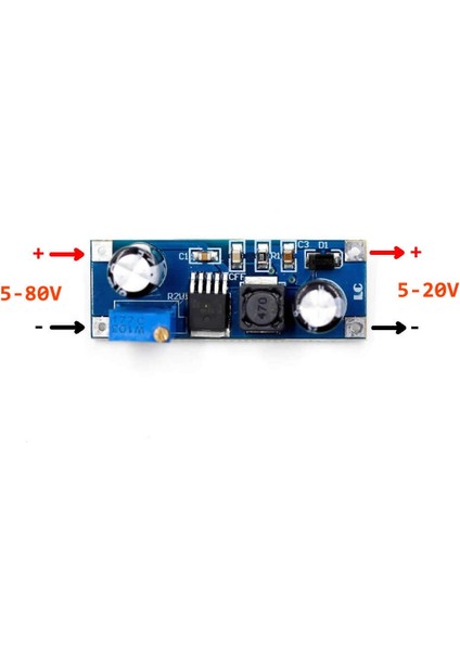 XL7015 Ayarlanabilir 80V To 5-20V 0.8A Güç Kaynağı Voltaj Düşürür