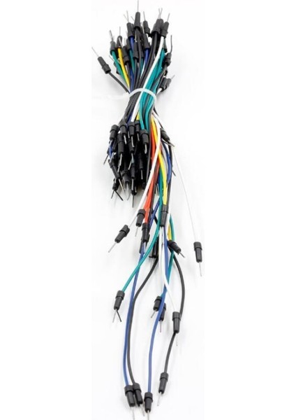 65'li Erkek-Erkek Breadboard Jumper Kablo Seti Esnek 65 Adet