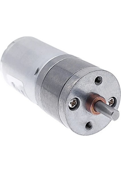12V 1200RPM JGA25-370 Redüktörlü Dc Motor Yüksek Tork Kuvvet 25MM Robot Oyuncak Rc Araba