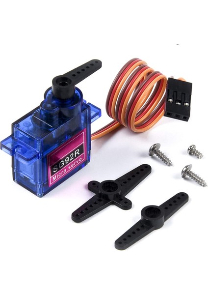 Tower Pro SG92R 12GR Micro Servo Motor 2.5kg 4,8V Plastik Dişli Dijital Dıy Robot Rc Uçak Rc Araba
