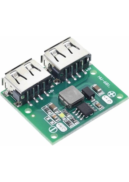 6-24V To 5V 3A Dual USB Çıkış Voltaj Düşürücü HW-681 2x USB Çıkış Şarj Taşınabilir Güç Kaynağı