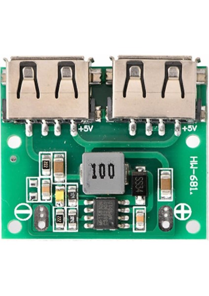 6-24V To 5V 3A Dual USB Çıkış Voltaj Düşürücü HW-681 2x USB Çıkış Şarj Taşınabilir Güç Kaynağı