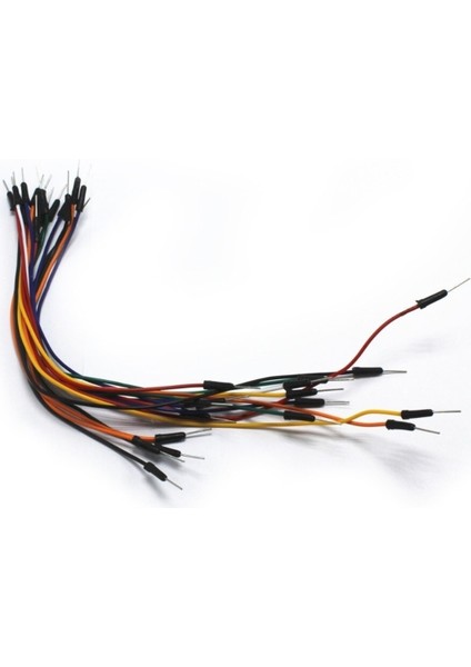 65'li Erkek-Erkek Breadboard Jumper Kablo Seti Esnek 65 Adet