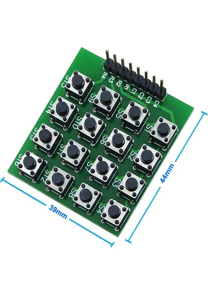 4 x 4 Matrix Keyboard Keypad 16 Buton Tuş Takımı Keyboard Klavye Alarm Şifre Kilit Güvenlik