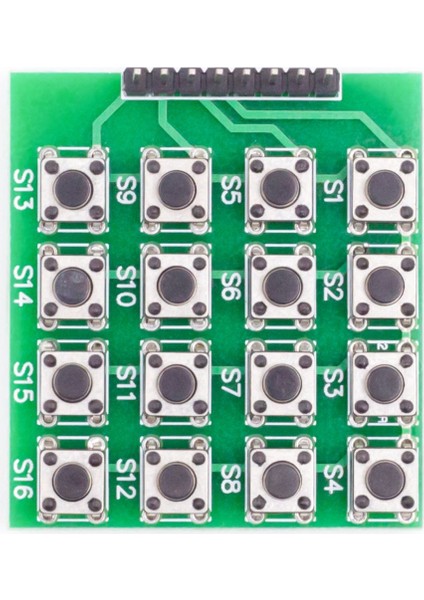 4 x 4 Matrix Keyboard Keypad 16 Buton Tuş Takımı Keyboard Klavye Alarm Şifre Kilit Güvenlik