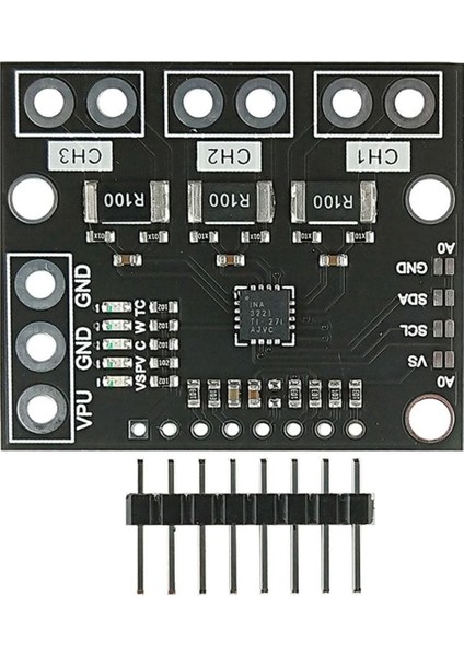 3 Kanal INA3221 Voltaj Akım Güç Izleme Sensör Modülü 26V 100A Iıc Haberleşme Yüksek Hassasiyet