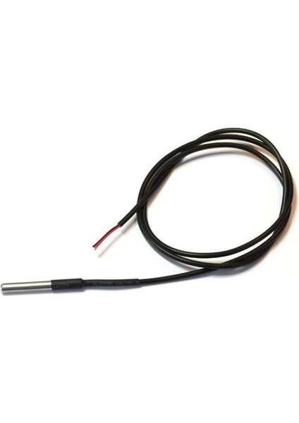 Kablolu Su Geçirmez DS18B20 DS1820 Sıcalık Isı Sensörü 1 Metre Arduino Yeni