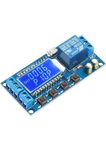 XY-LJ02 Zaman Ayarlı Röle Modül Micro USB Dc 5-30V Besleme Zamanlayıcı Gecikmeli Başlangıç 0.1sn