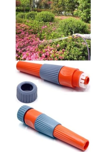1/2 Lans Ayarlı Hortum Ucu Lans Sprey Bahçe Sulama Hortum Ucu Yıkama Sulama Aparatı