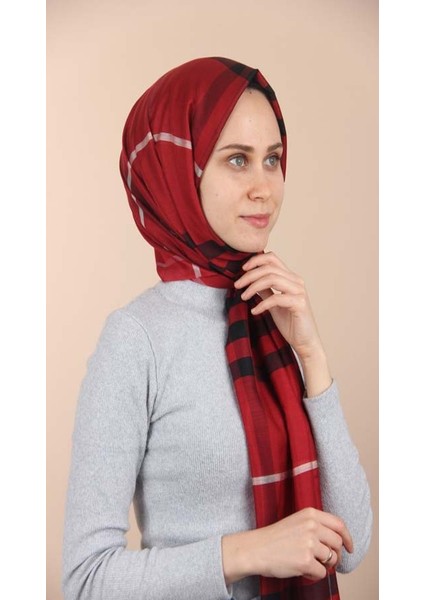 Astellaipek Ekose Desen Ipek Şal
