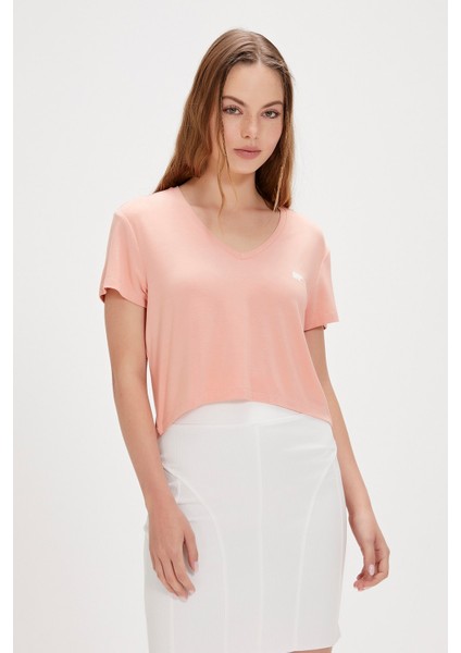 Menas T-Shırt Pembe Kadın Tshirt