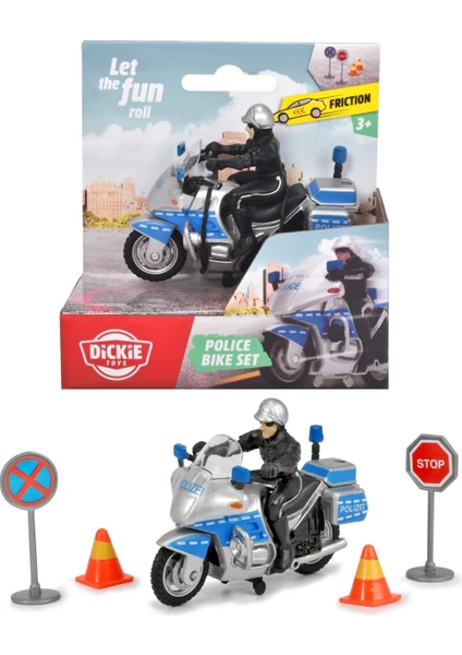 Dickie Toys Polis Motosikleti ve Aksesuarları 203341029 Gko