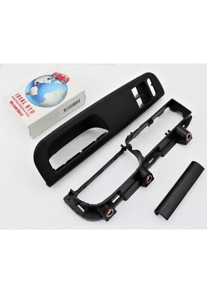 Vw Golf 4 Bora Kapı Kolu Cam Düğme Çerçeve Kapak Set (2 Kapılı Model) 1J1867179A 3B1867171E/A
