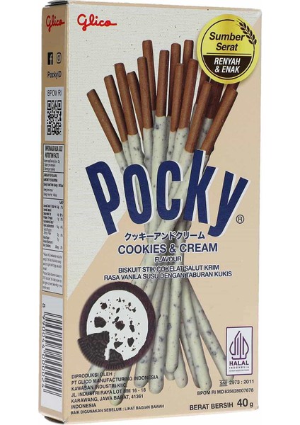 Pocky Cookies & Cream 40g