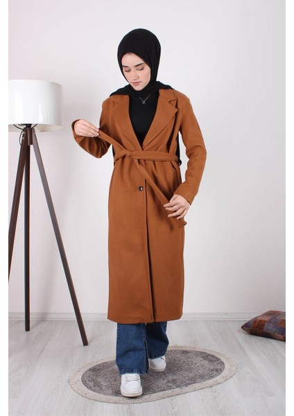 Kr 180 Uzun Astarlı Kaşe Kaban 115 cm