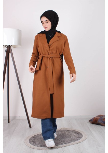 Kr 180 Uzun Astarlı Kaşe Kaban 115 cm