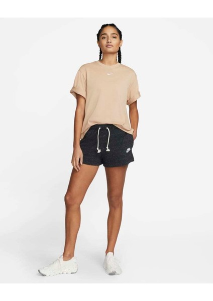 Sportswear Gym Vintage Siyah Renk Kadın Şortu modelleri